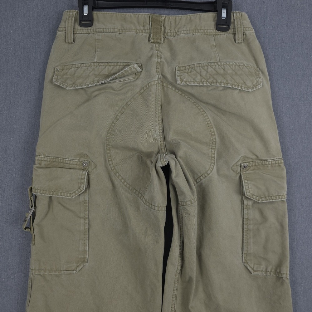 Vintage Old Navy Military Cargo Pants Mens 30x32 (Fits 30x31) Green Y2K Skater - Picture 9 of 16